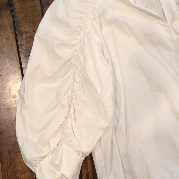 Frame Ruched Cali Popover Blouse - Picture 5 of 10